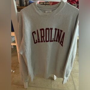 CAROLINA CREWNECK SWEATSHIRT, CHAMPION, SIZE LARGE